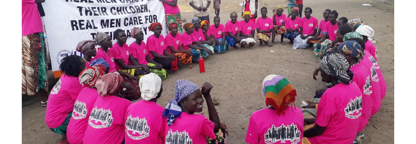 Members of the Mundri Women Protection Team in South Sudan. The women are advocates of non-violent conflict resolution mechanisms. Photo/Nonviolent Peace Force