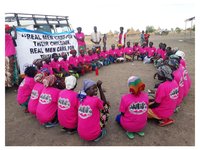 Members of the Mundri Women Protection Team in South Sudan. The women are advocates of non-violent conflict resolution mechanisms. Photo/Nonviolent Peace Force