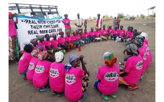 Members of the Mundri Women Protection Team in South Sudan. The women are advocates of non-violent conflict resolution mechanisms. Photo/Nonviolent Peace Force