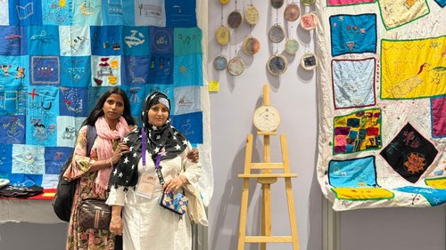 Moni and Gulafsha at AWID, Thailand