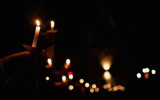 Candle-lit vigil. By Zach Lucero on Unsplash